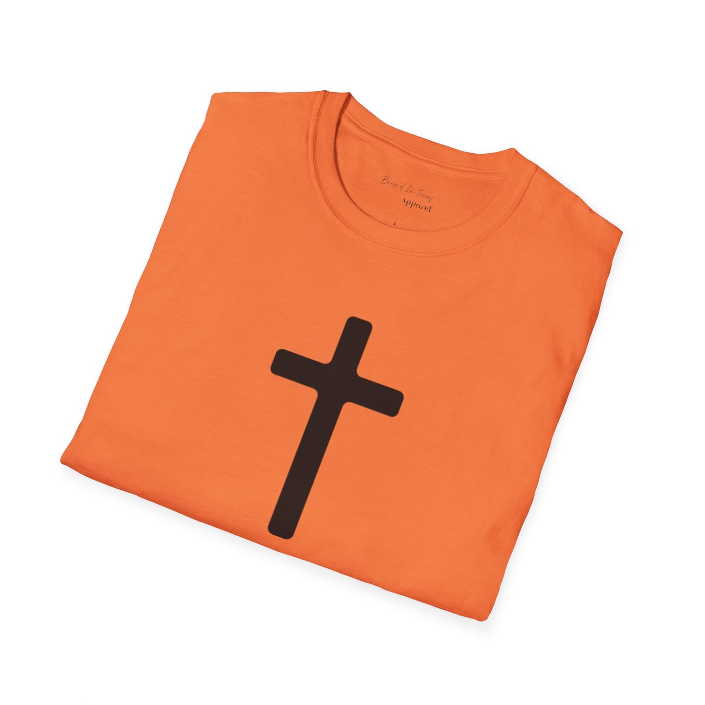 Kingdom Club Unisex Softstyle Cross T-Shirt with Cross & 'Jesus Has My Back' Design
