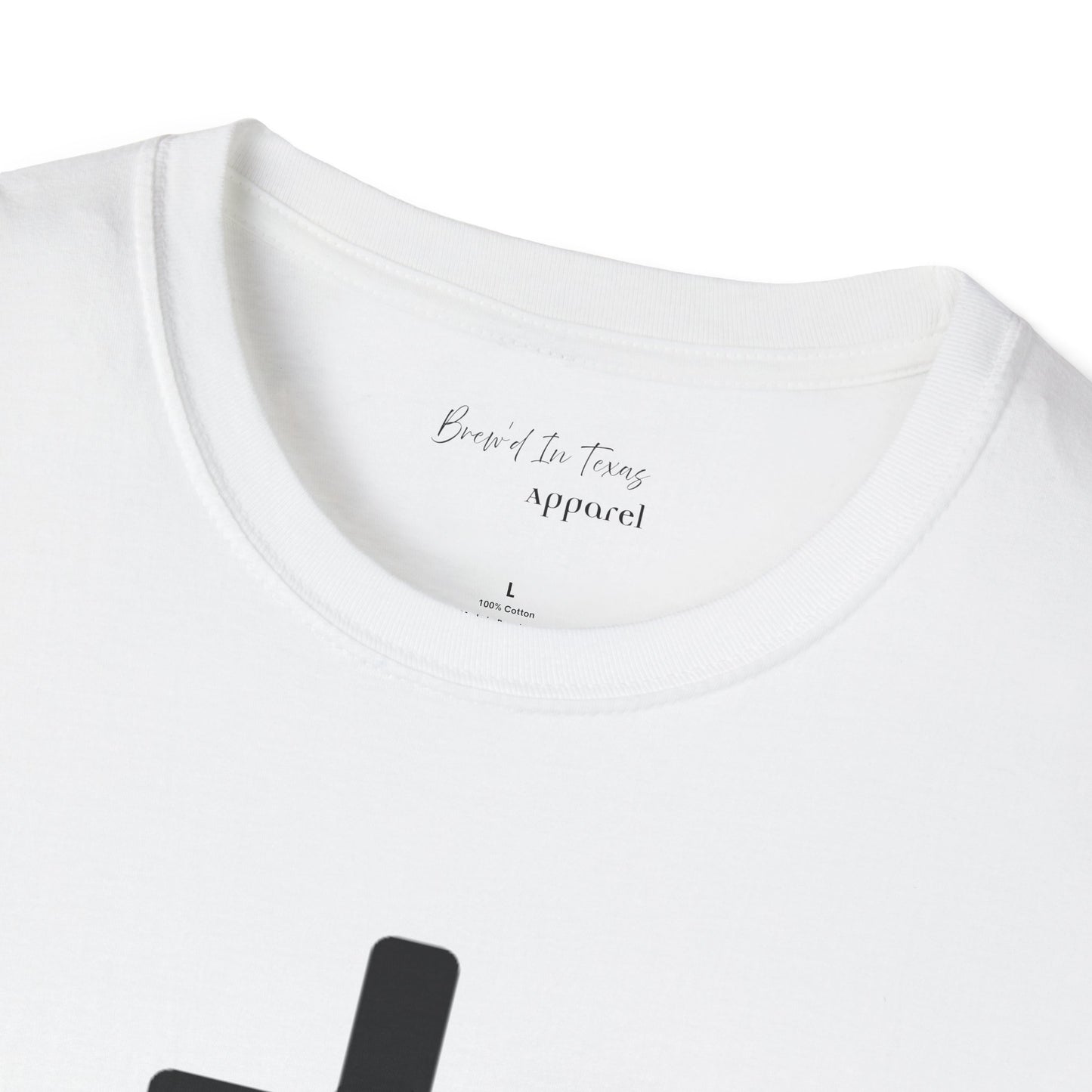 Kingdom Club Unisex Softstyle Cross T-Shirt with Cross & 'Jesus Has My Back' Design