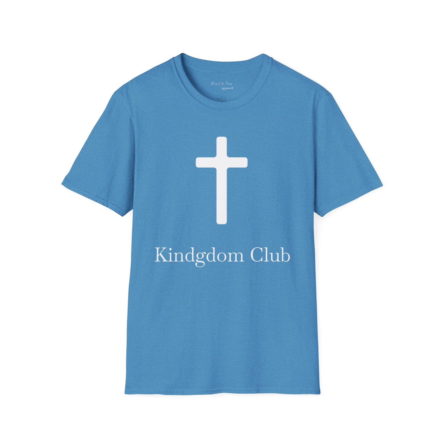 Kingdom Club Unisex Softstyle Cross T-Shirt with Cross & 'Jesus Has My Back' Design