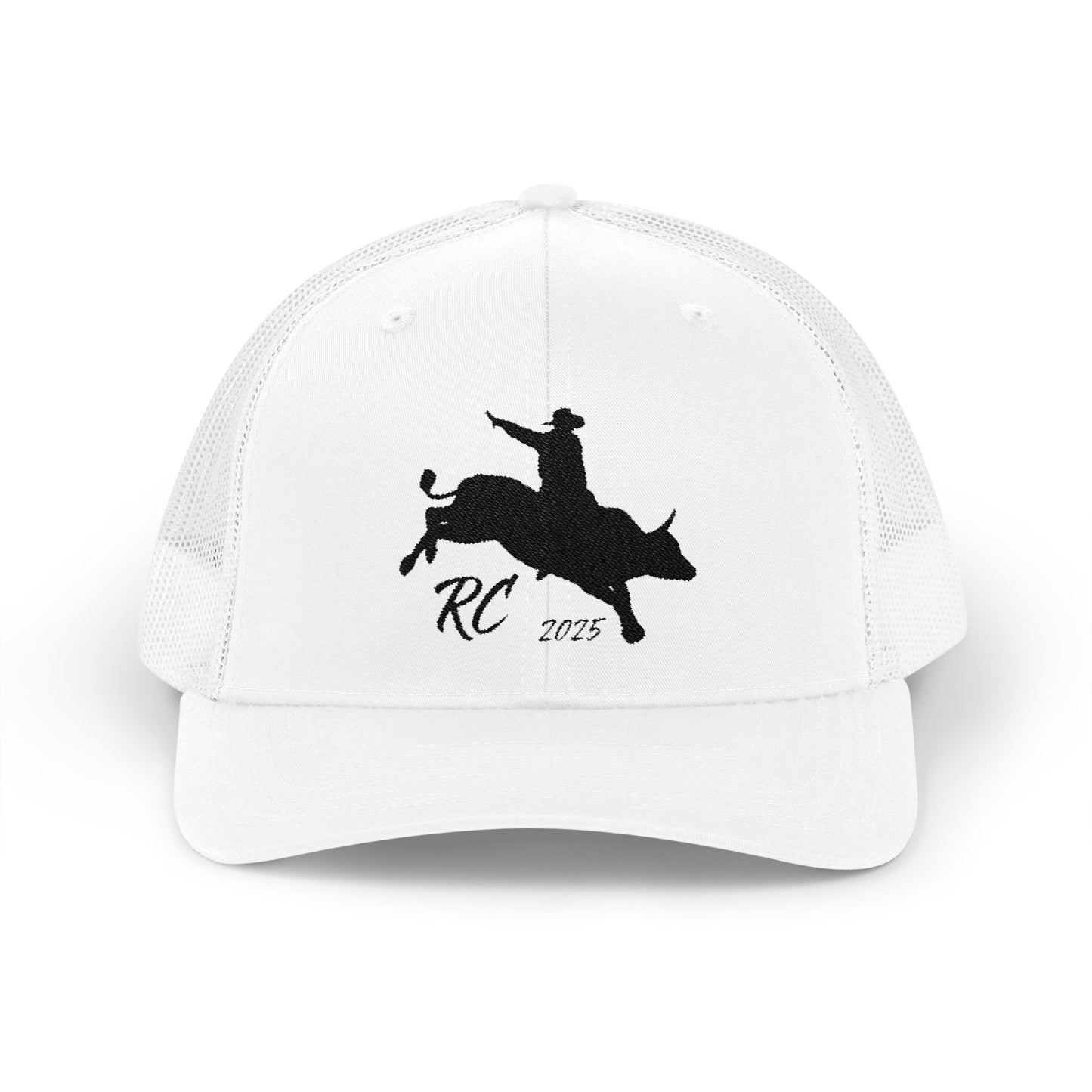 Rodeo Snapback Trucker Cap with Bull Riding Design