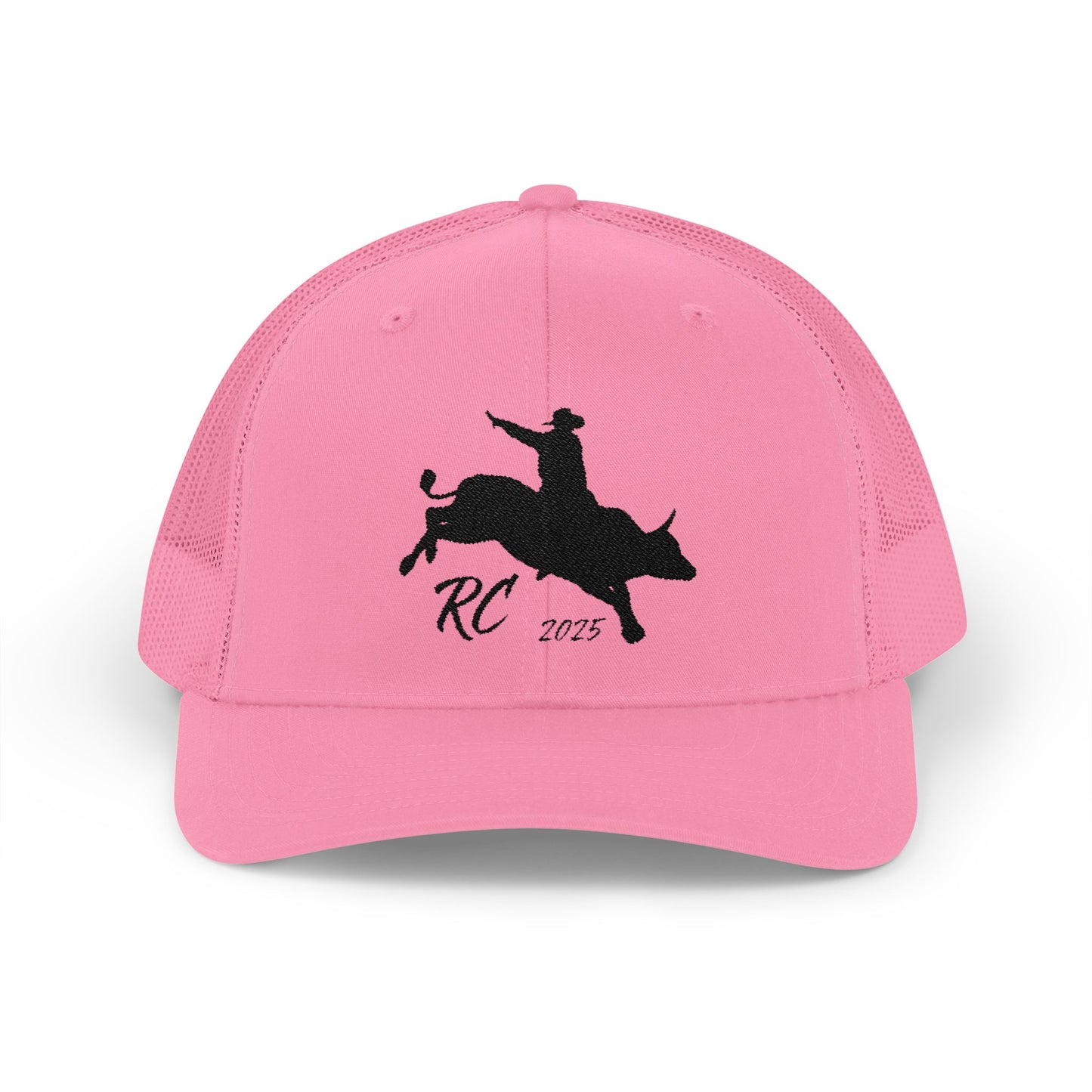 Rodeo Snapback Trucker Cap with Bull Riding Design
