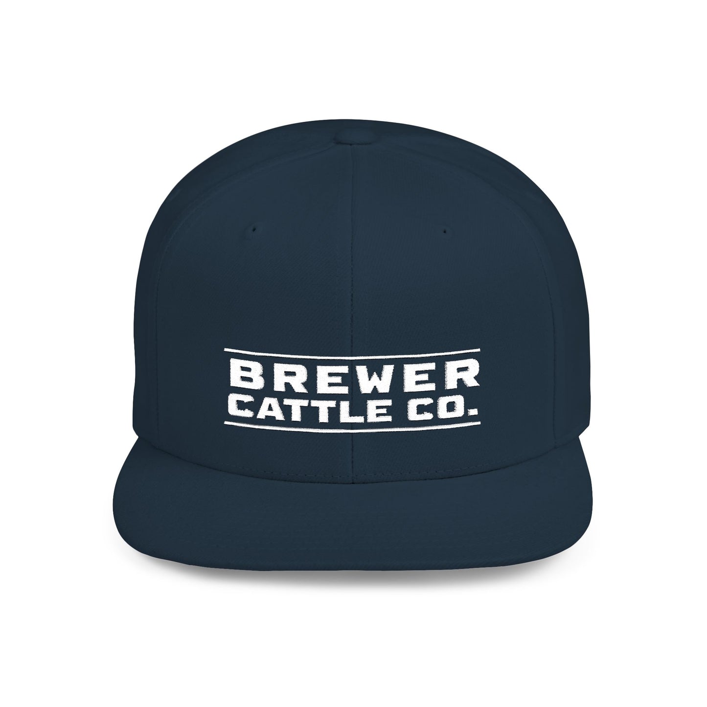 Brew'd In Texas Brewer Cattle Co. Flat Bill Snapback Hat