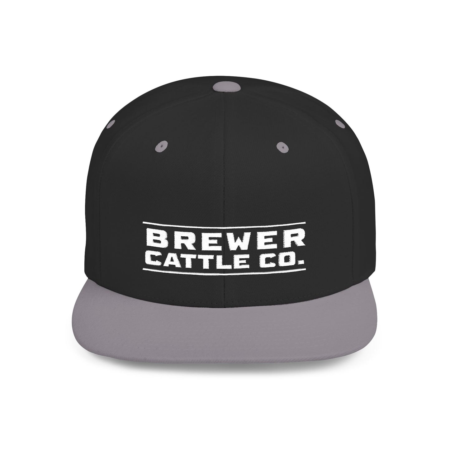 Brew'd In Texas Brewer Cattle Co. Flat Bill Snapback Hat