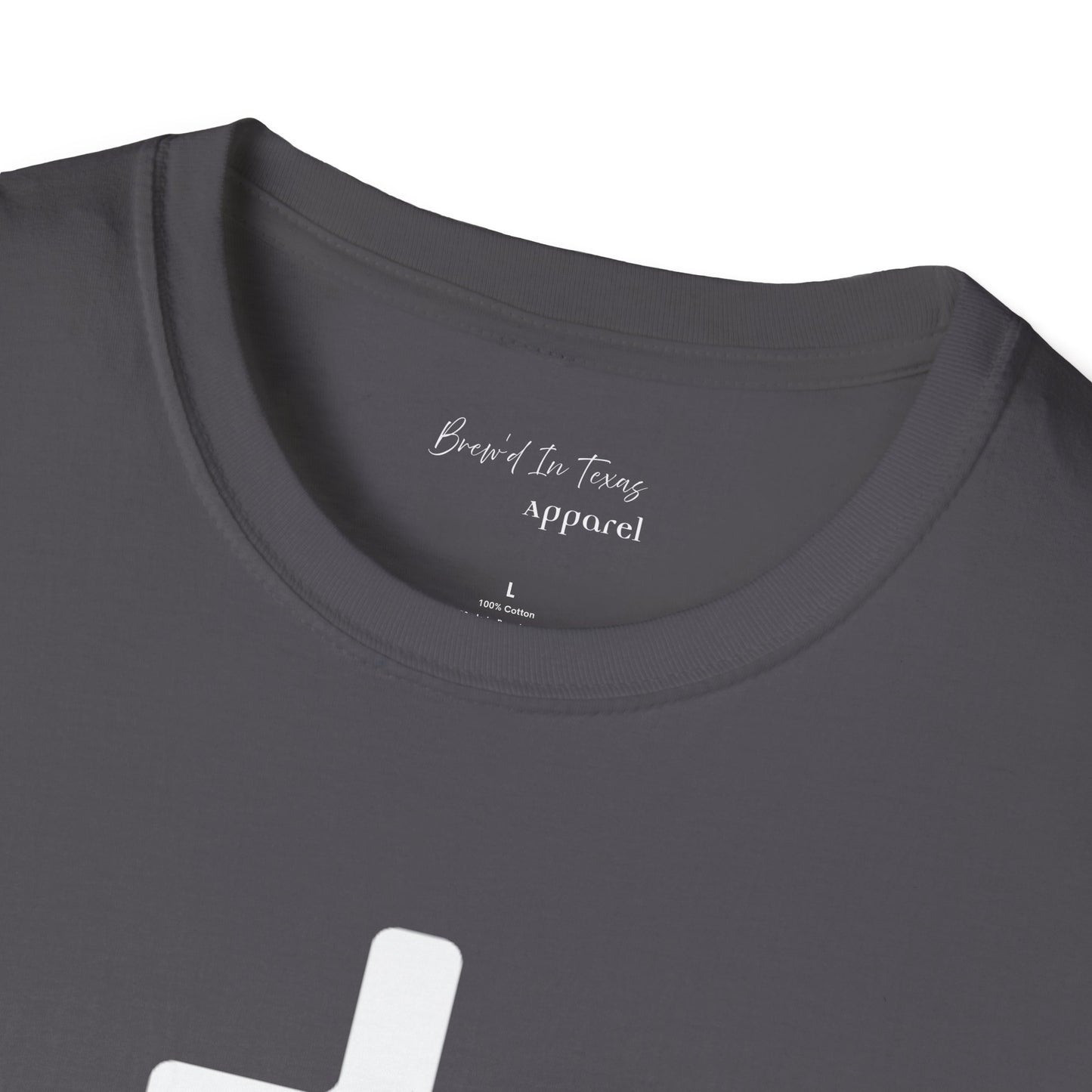 Kingdom Club Unisex Softstyle Cross T-Shirt with Cross & 'Jesus Has My Back' Design