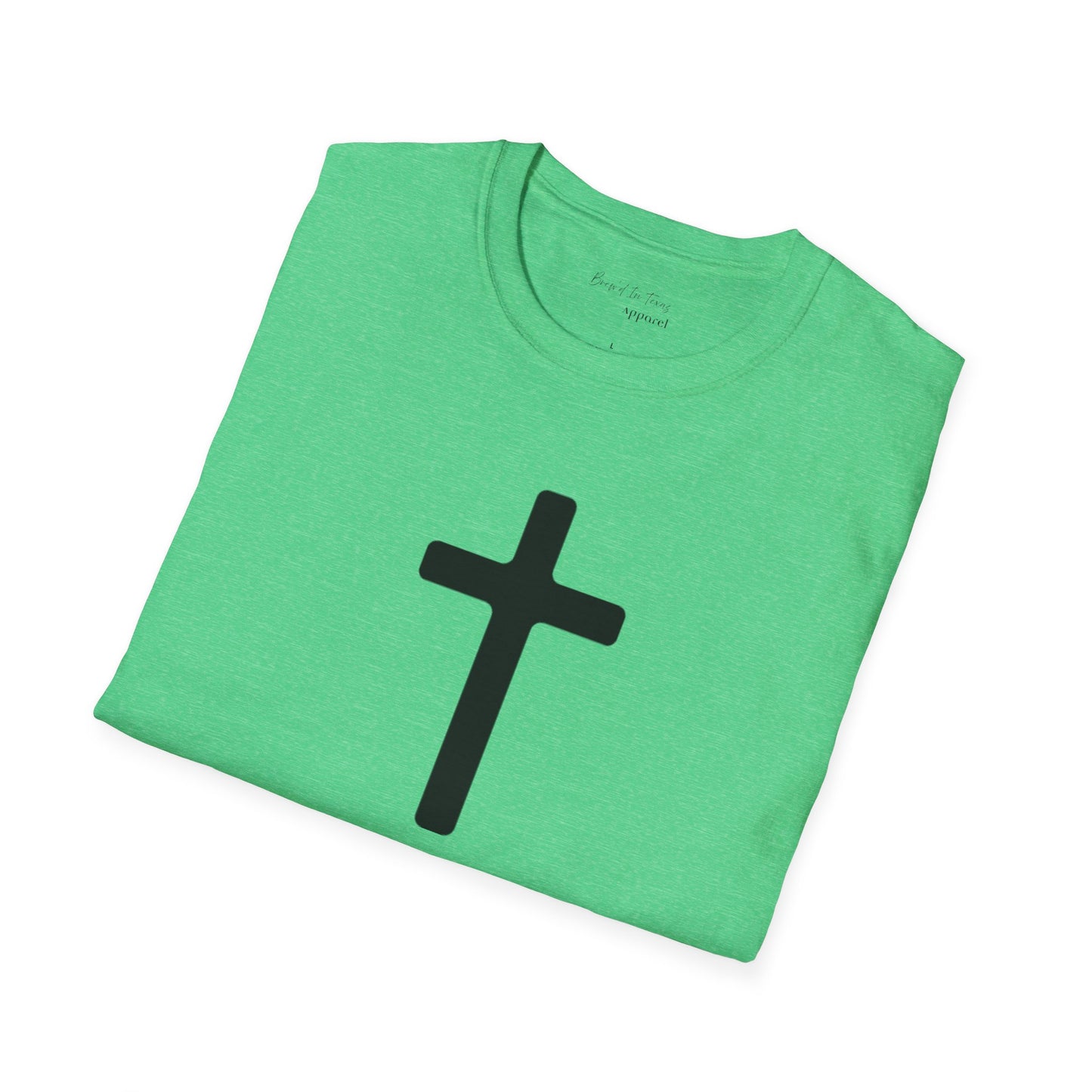 Kingdom Club Unisex Softstyle Cross T-Shirt with Cross & 'Jesus Has My Back' Design