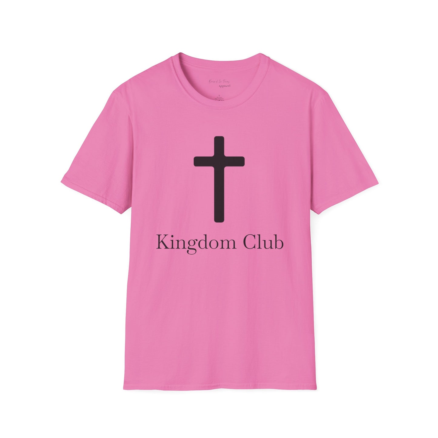 Kingdom Club Unisex Softstyle Cross T-Shirt with Cross & 'Jesus Has My Back' Design