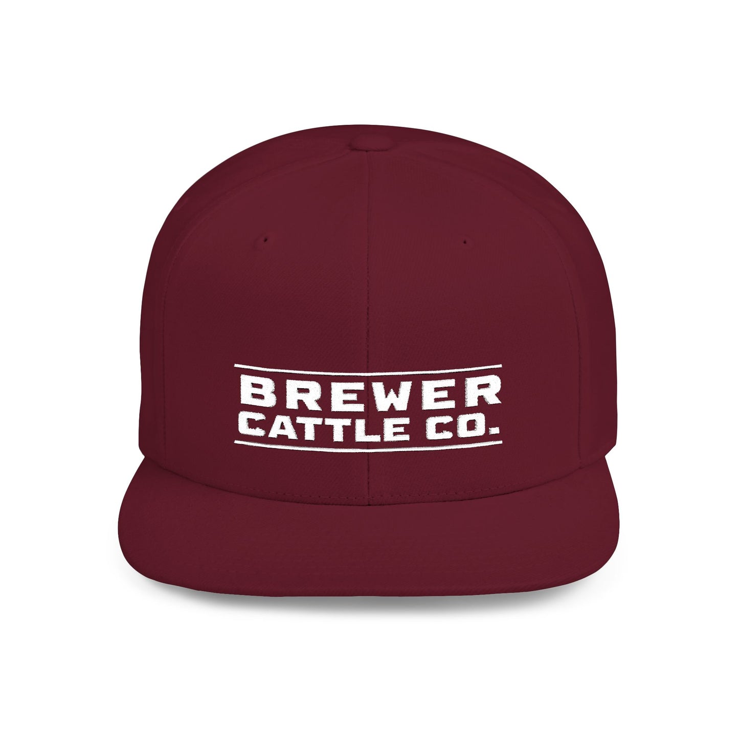 Brew'd In Texas Brewer Cattle Co. Flat Bill Snapback Hat