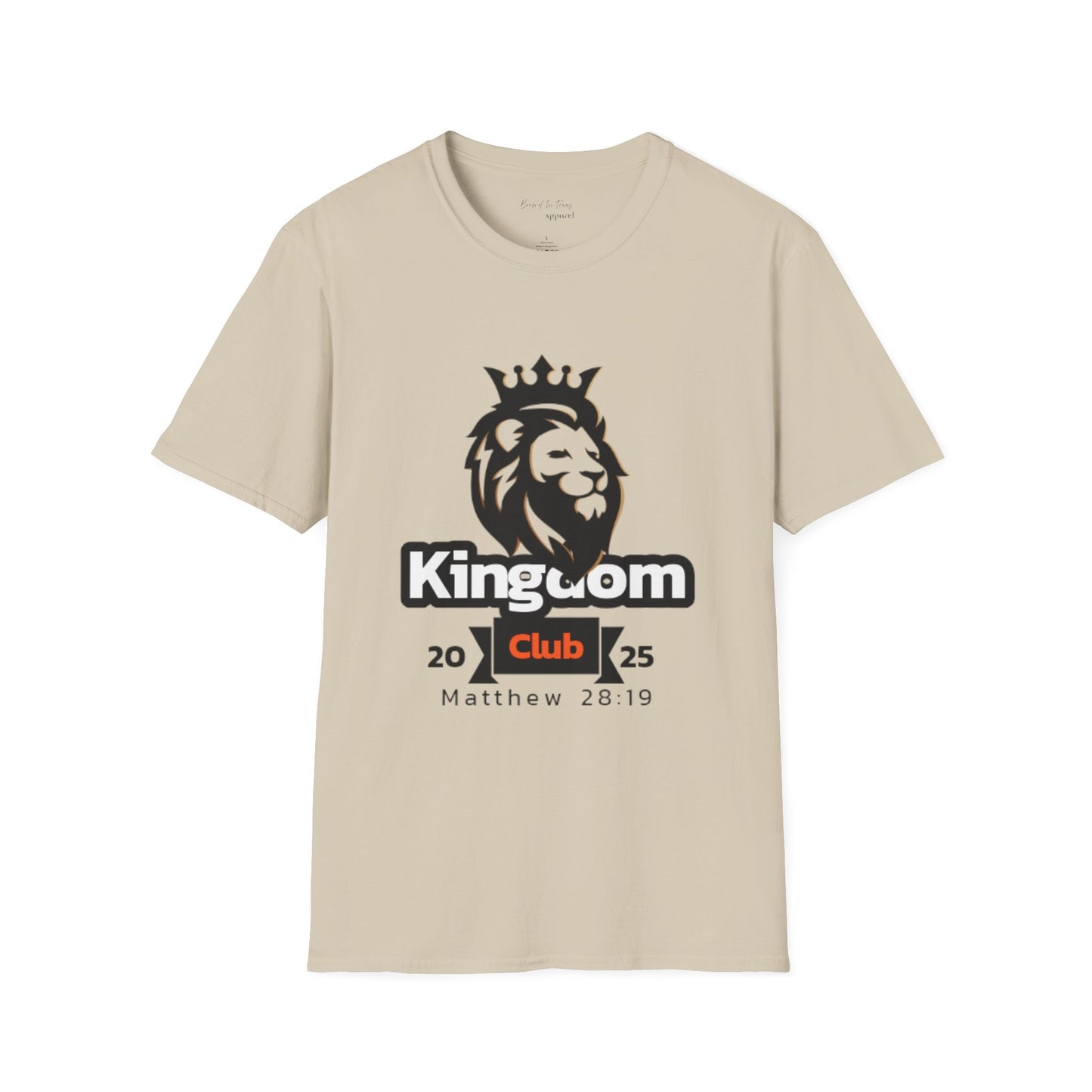 Kingdom Club Unisex Softstyle T-Shirt with Lion Design