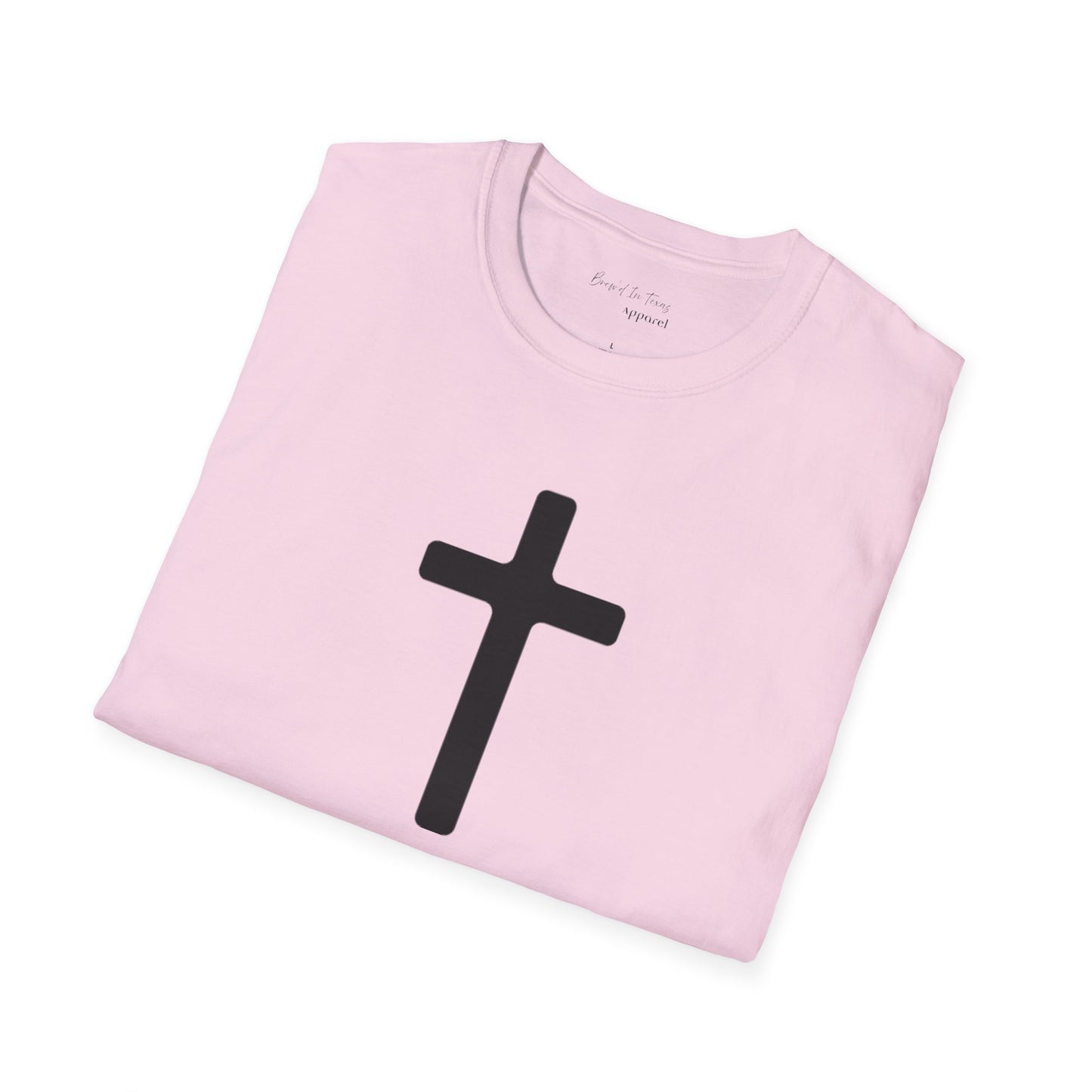 Kingdom Club Unisex Softstyle Cross T-Shirt with Cross & 'Jesus Has My Back' Design