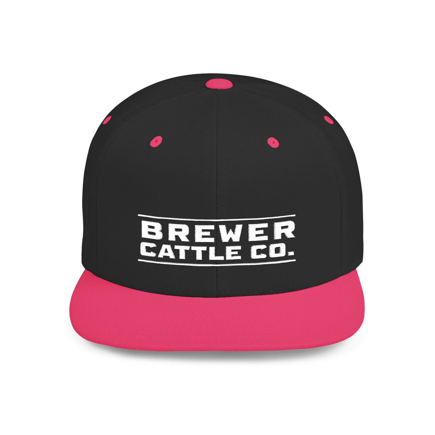 Brew'd In Texas Brewer Cattle Co. Flat Bill Snapback Hat