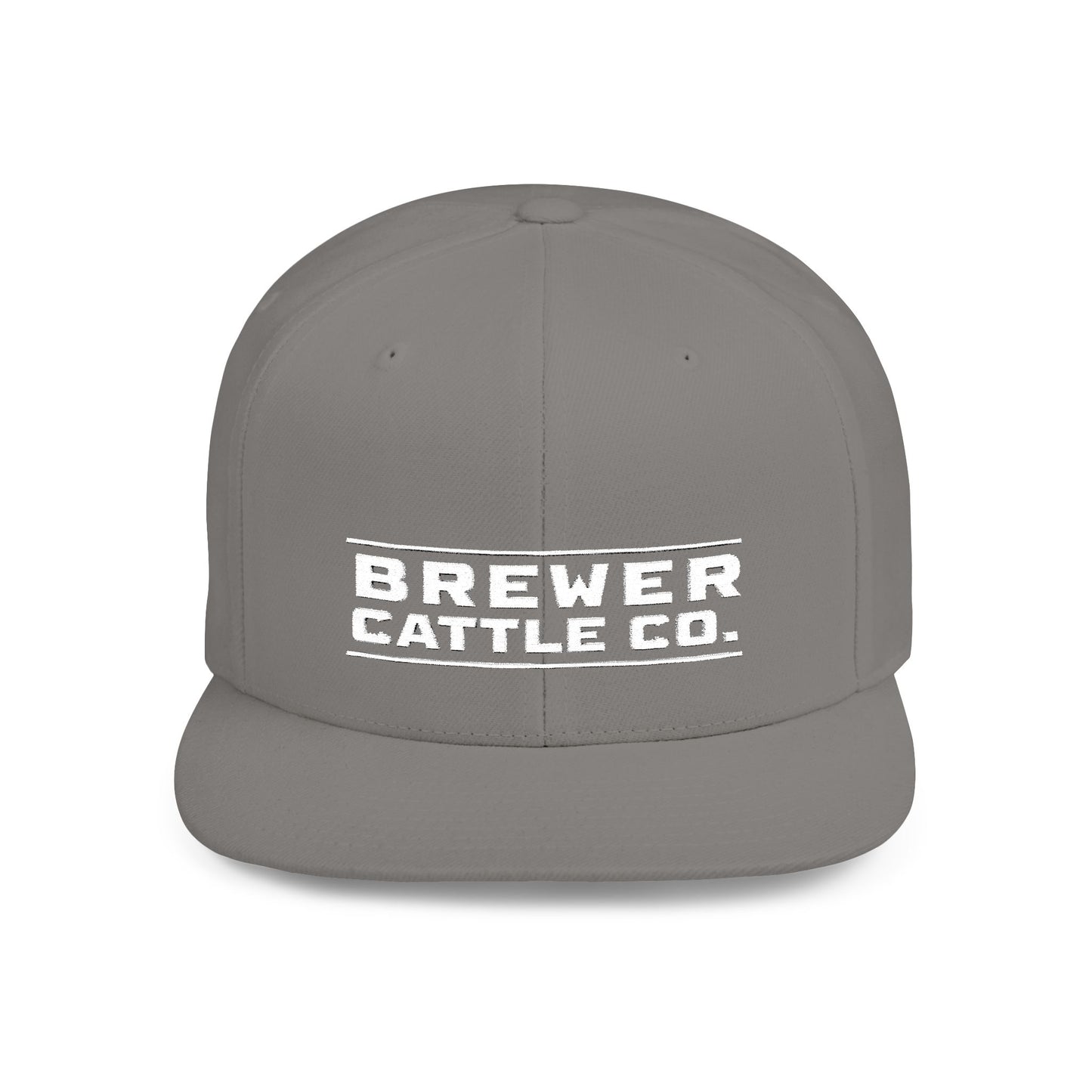 Brew'd In Texas Brewer Cattle Co. Flat Bill Snapback Hat