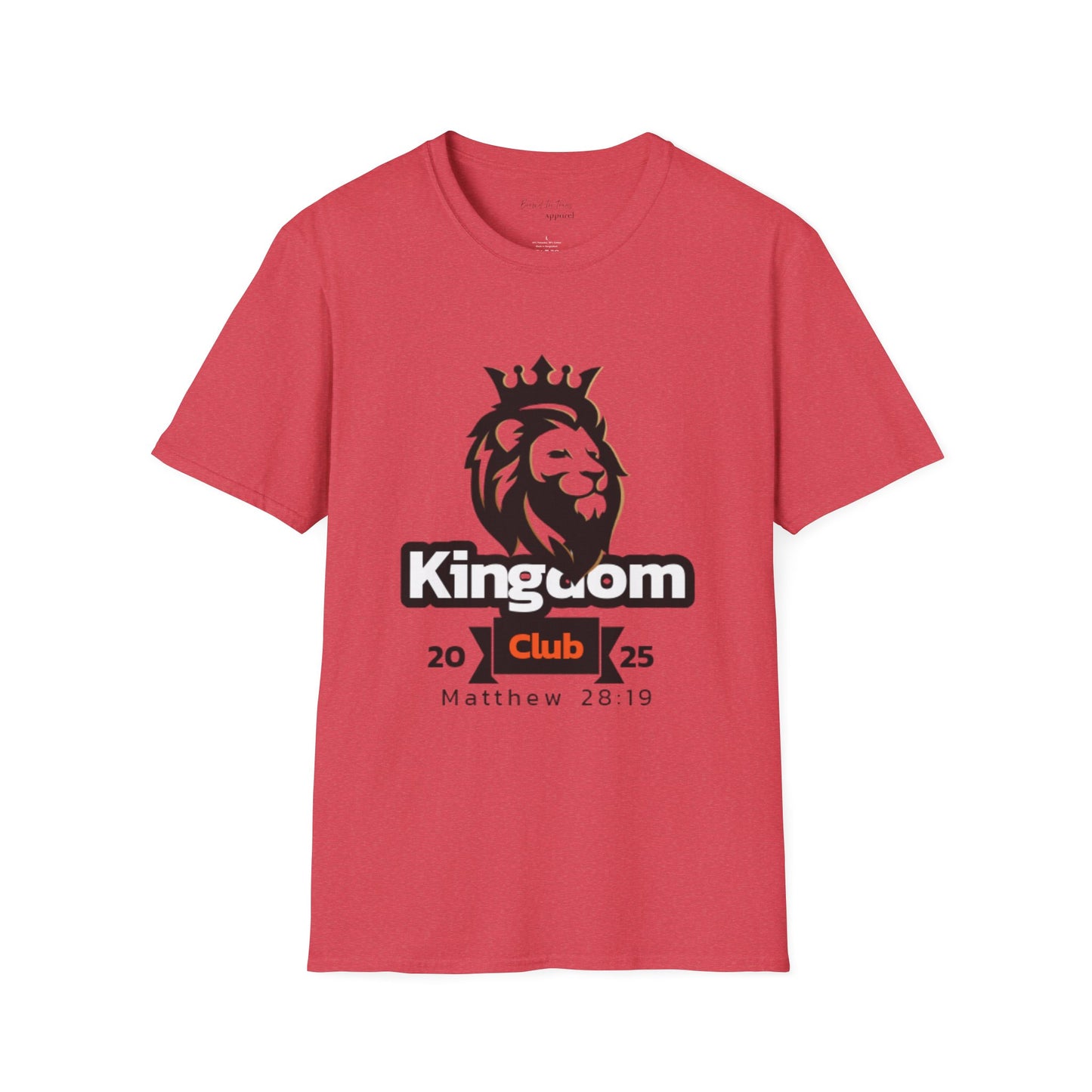 Kingdom Club Unisex Softstyle T-Shirt with Lion Design
