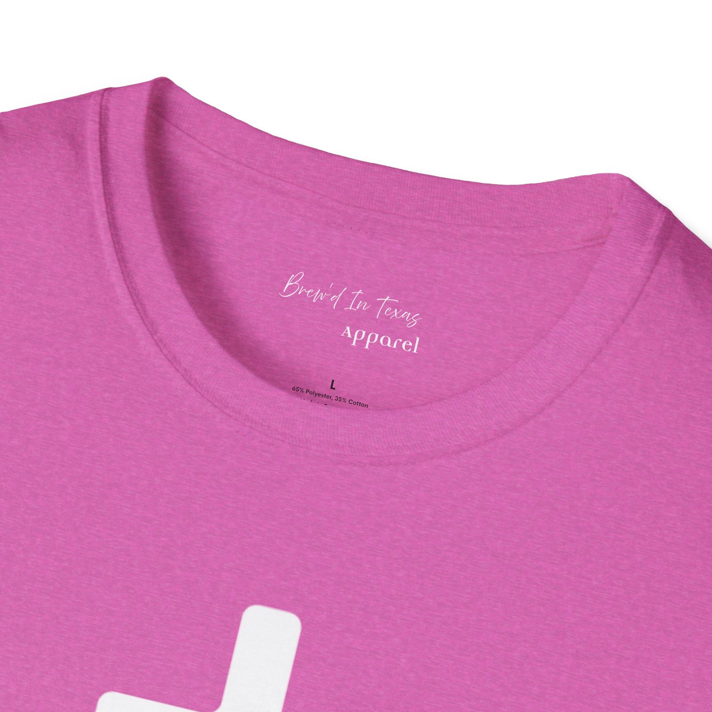 Kingdom Club Unisex Softstyle Cross T-Shirt with Cross & 'Jesus Has My Back' Design