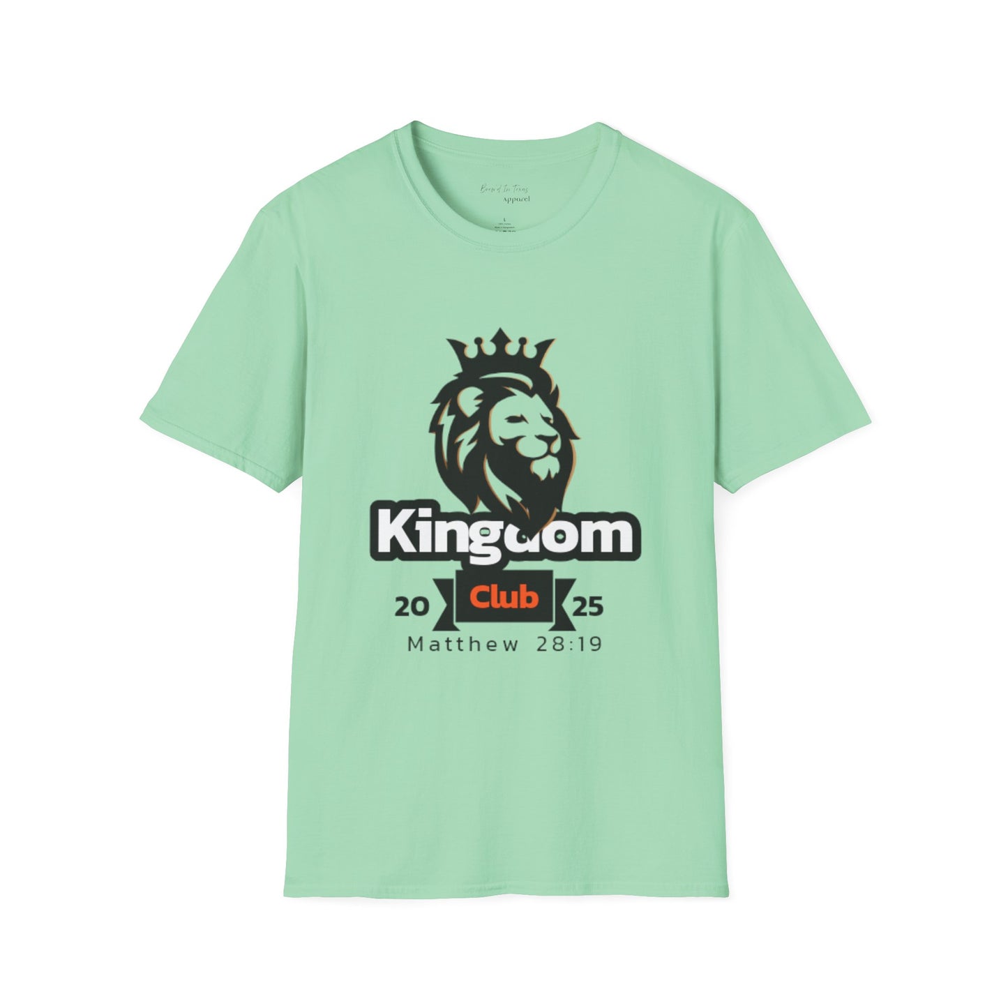 Kingdom Club Unisex Softstyle T-Shirt with Lion Design