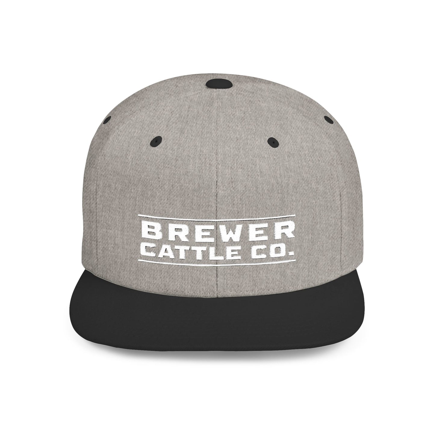 Brew'd In Texas Brewer Cattle Co. Flat Bill Snapback Hat
