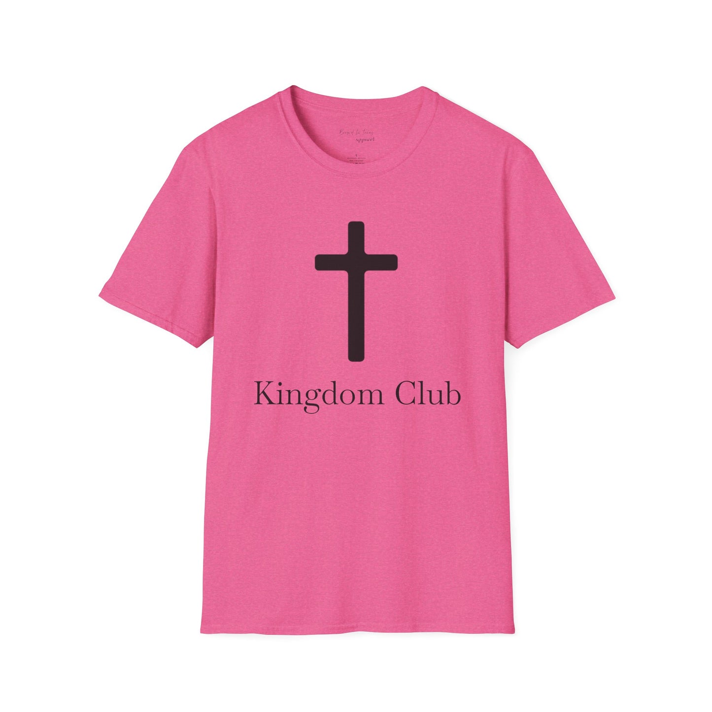 Kingdom Club Unisex Softstyle Cross T-Shirt with Cross & 'Jesus Has My Back' Design