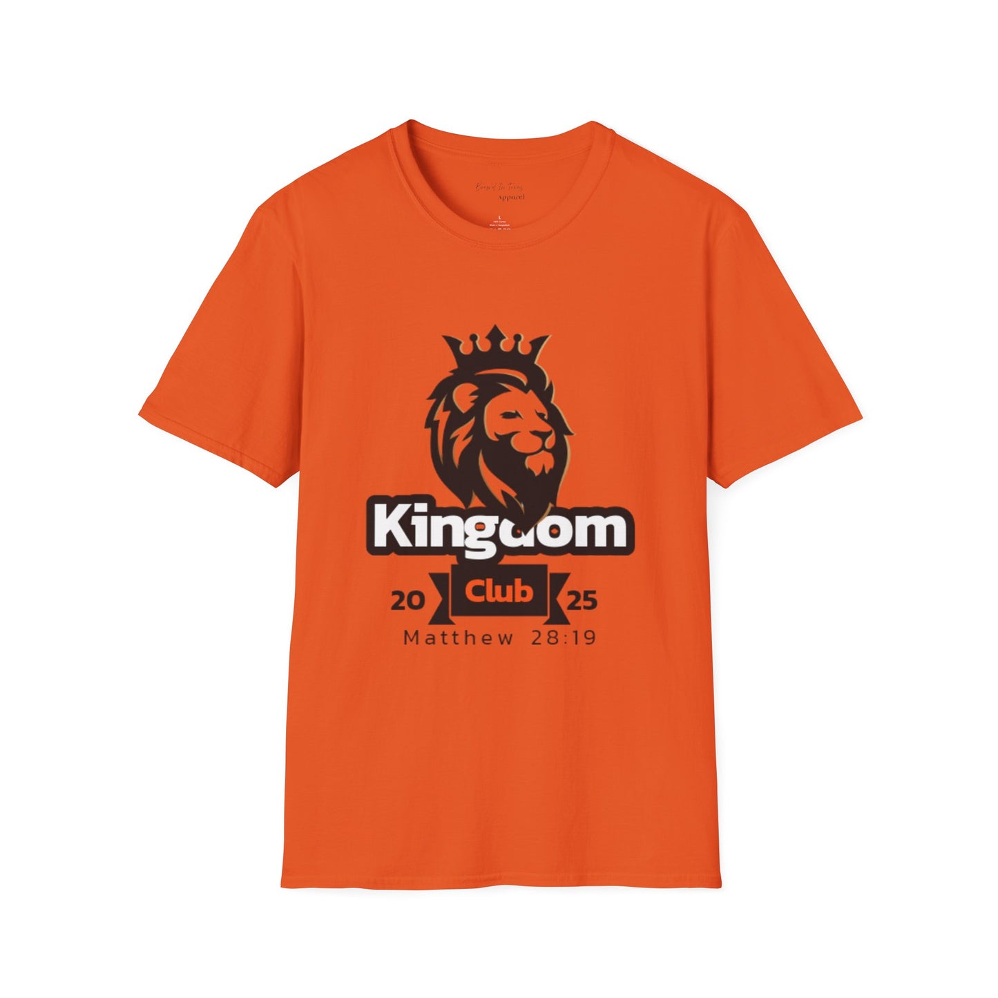 Kingdom Club Unisex Softstyle T-Shirt with Lion Design