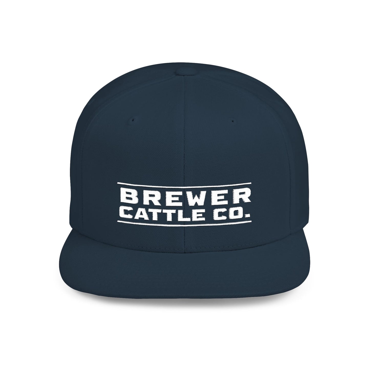 Brew'd In Texas Brewer Cattle Co. Flat Bill Snapback Hat