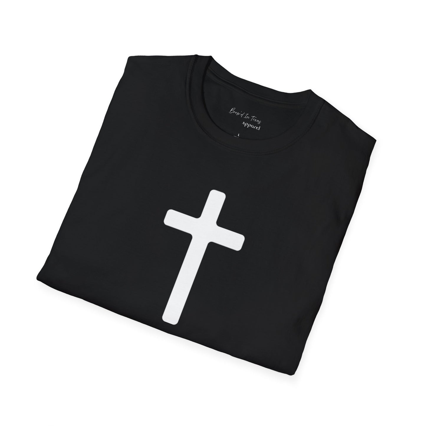 Kingdom Club Unisex Softstyle Cross T-Shirt with Cross & 'Jesus Has My Back' Design
