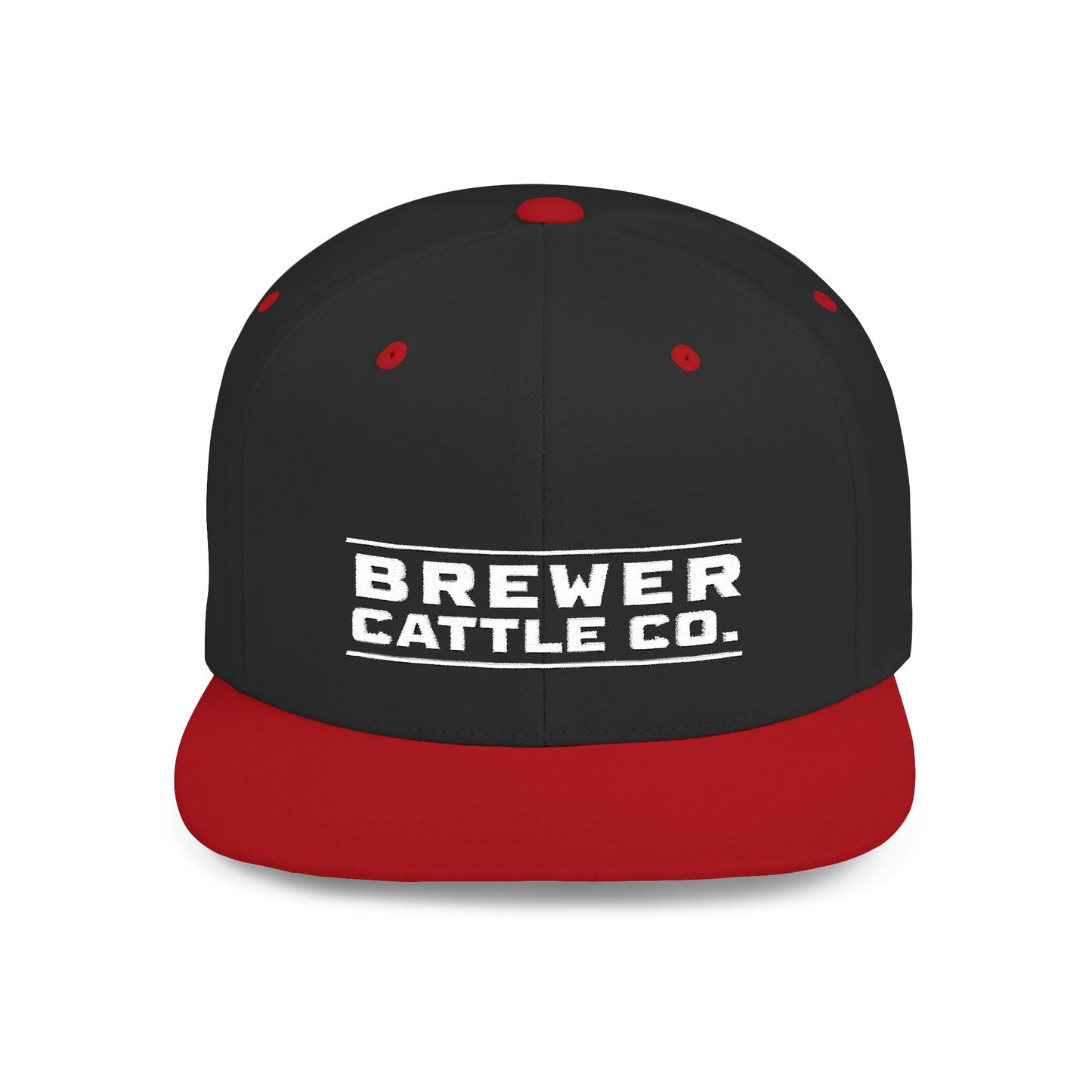 Brew'd In Texas Brewer Cattle Co. Flat Bill Snapback Hat