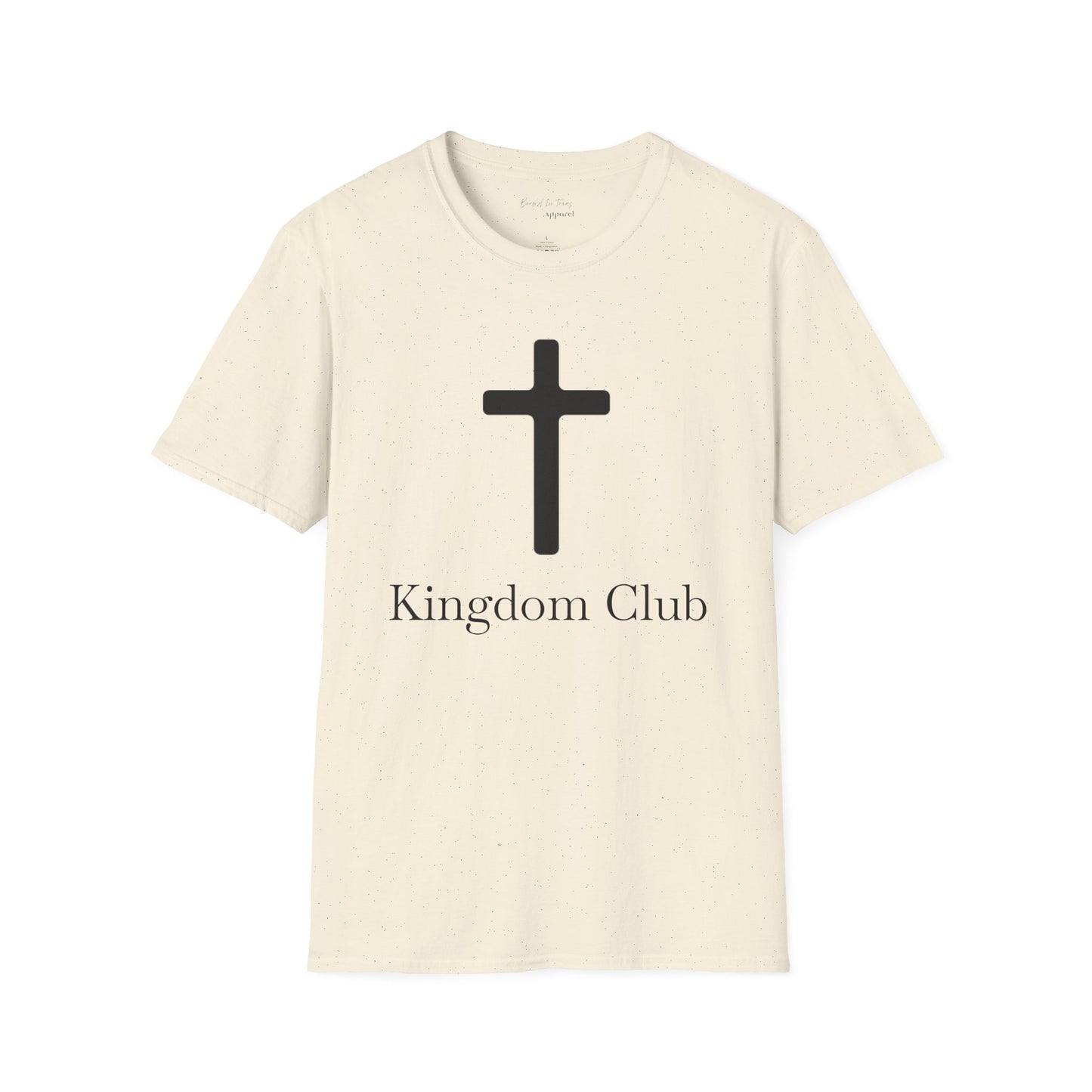 Kingdom Club Unisex Softstyle Cross T-Shirt with Cross & 'Jesus Has My Back' Design