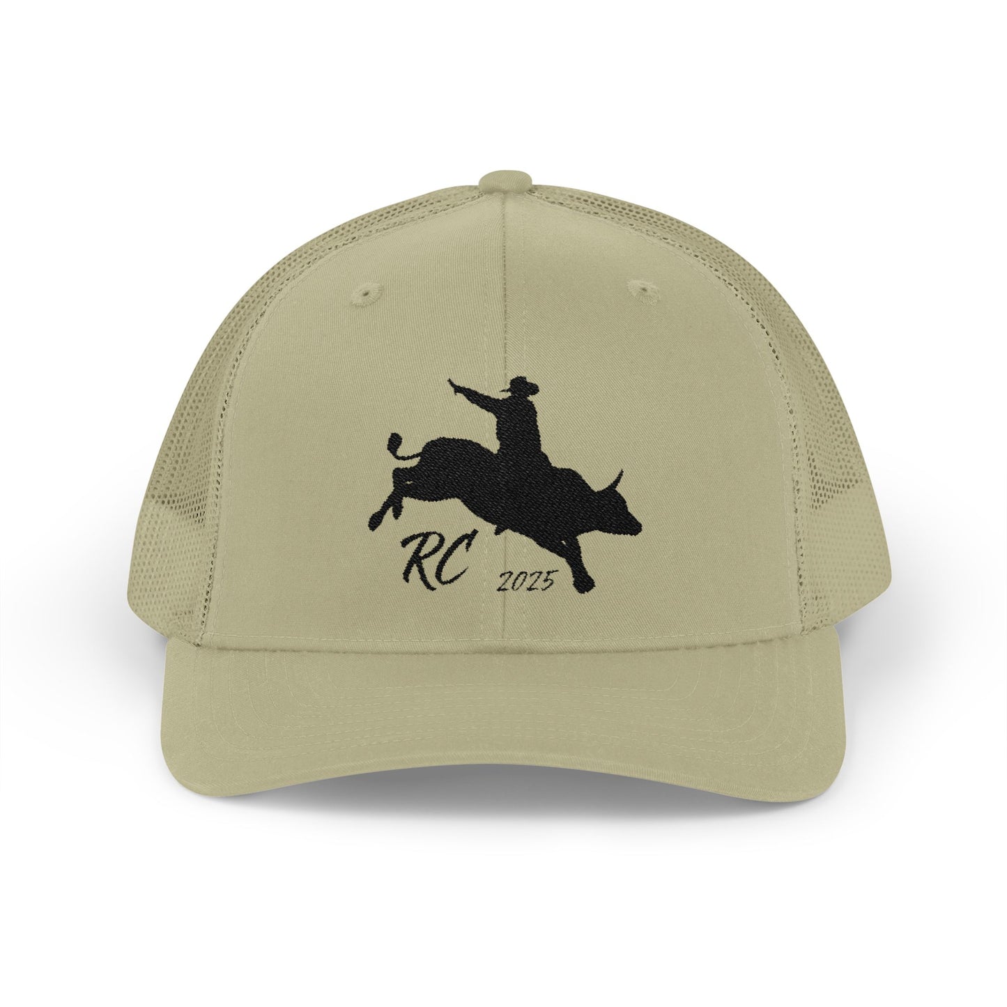 Rodeo Snapback Trucker Cap with Bull Riding Design