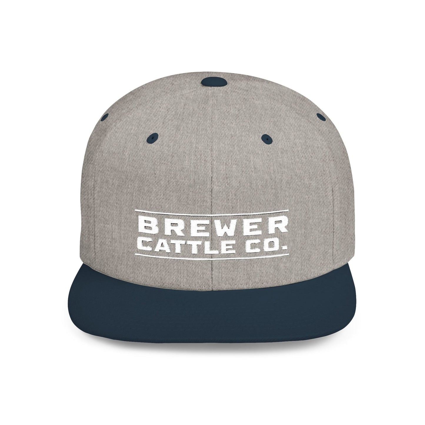 Brew'd In Texas Brewer Cattle Co. Flat Bill Snapback Hat