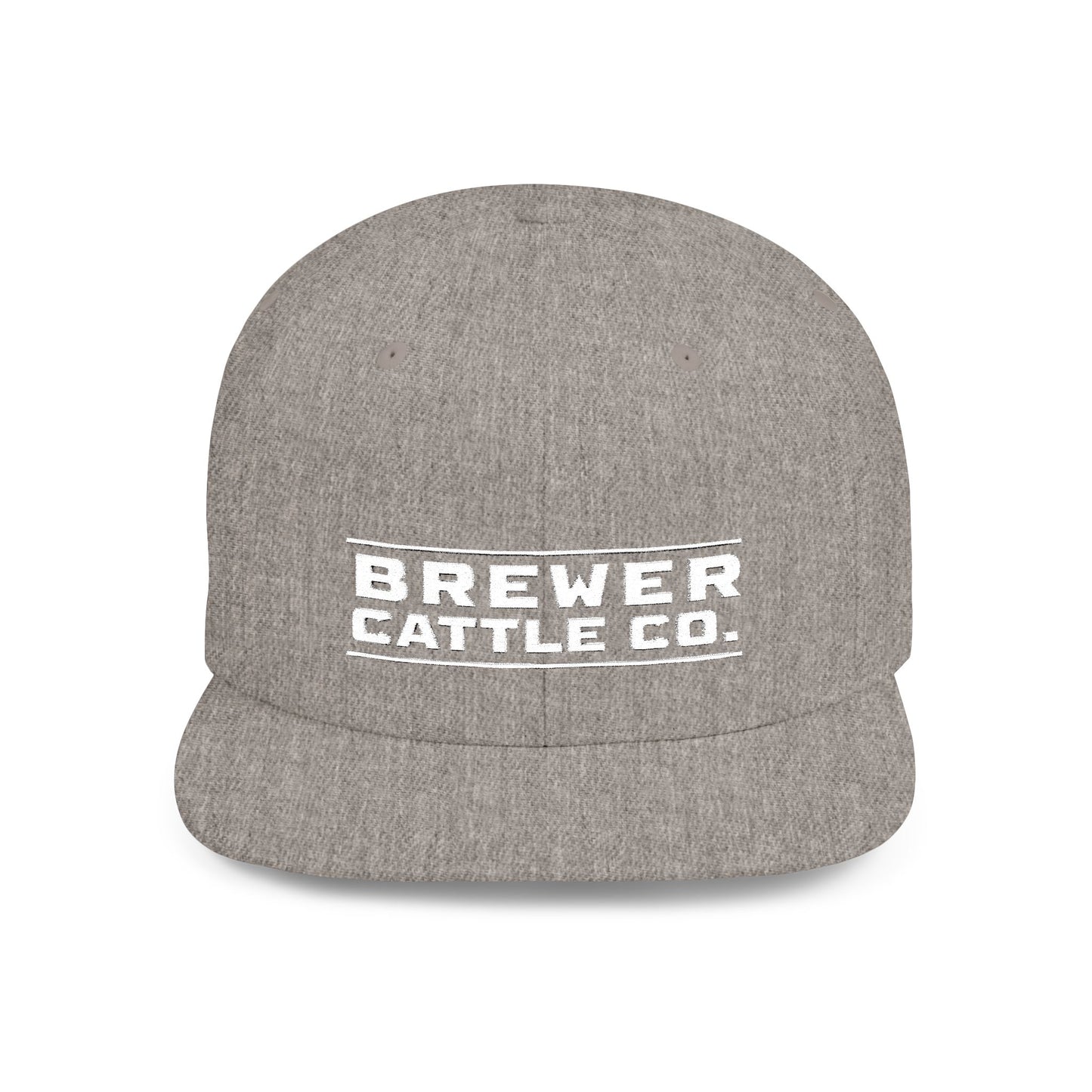 Brew'd In Texas Brewer Cattle Co. Flat Bill Snapback Hat