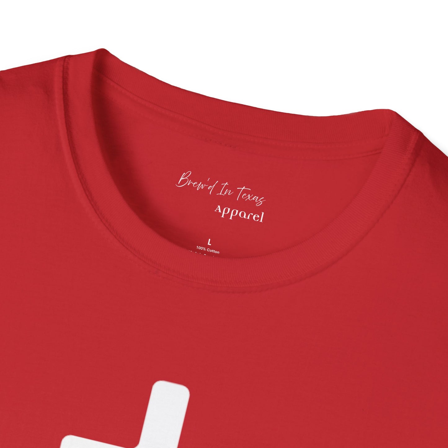 Kingdom Club Unisex Softstyle Cross T-Shirt with Cross & 'Jesus Has My Back' Design