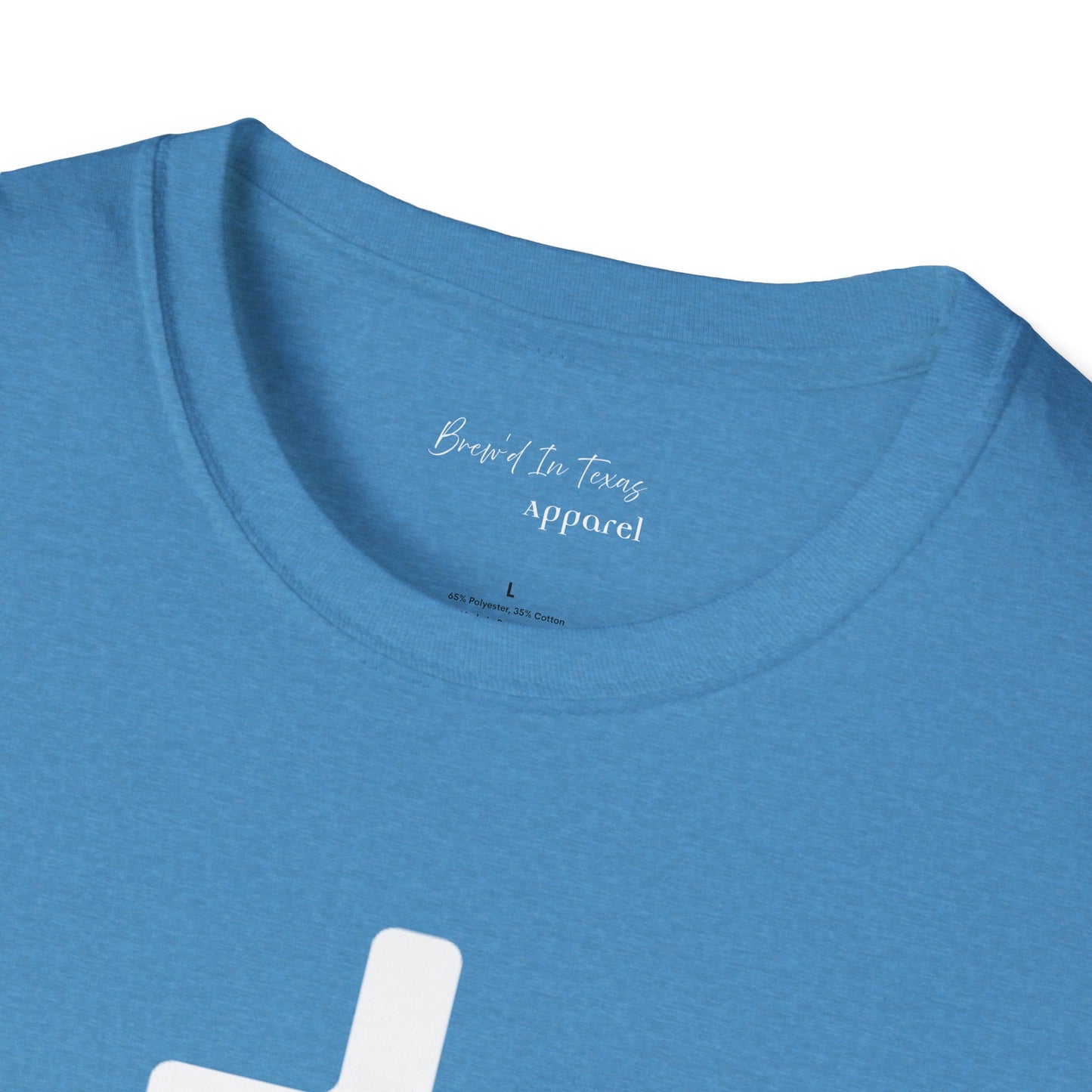 Kingdom Club Unisex Softstyle Cross T-Shirt with Cross & 'Jesus Has My Back' Design