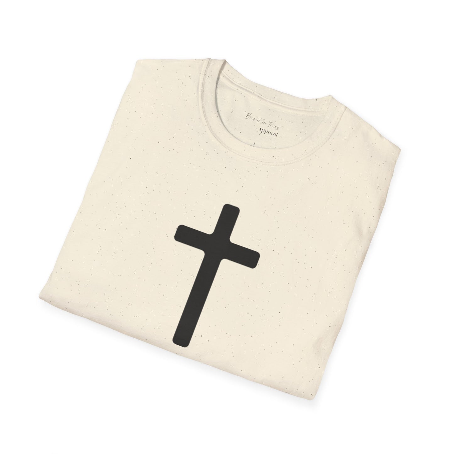 Kingdom Club Unisex Softstyle Cross T-Shirt with Cross & 'Jesus Has My Back' Design