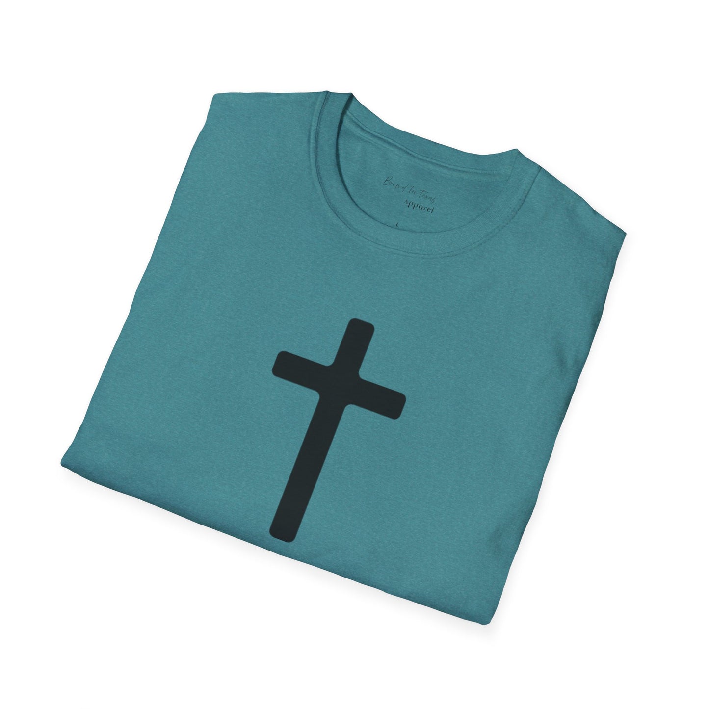 Kingdom Club Unisex Softstyle Cross T-Shirt with Cross & 'Jesus Has My Back' Design