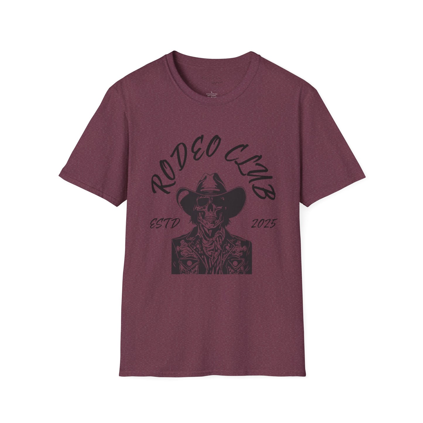 Rodeo Club Skull Graphic Unisex Softstyle T-Shirt