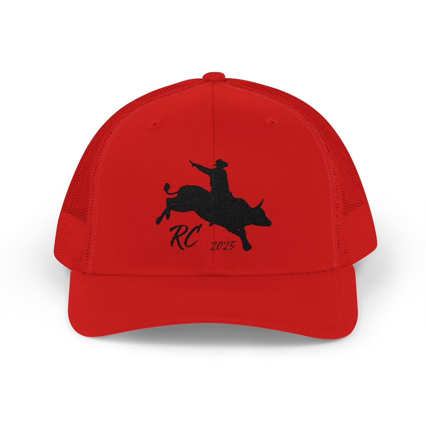 Rodeo Snapback Trucker Cap with Bull Riding Design