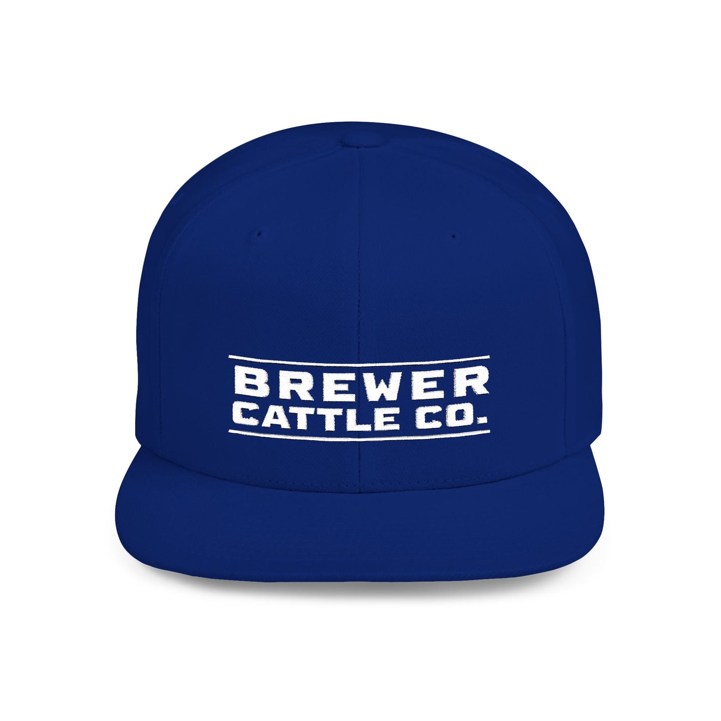 Brew'd In Texas Brewer Cattle Co. Flat Bill Snapback Hat