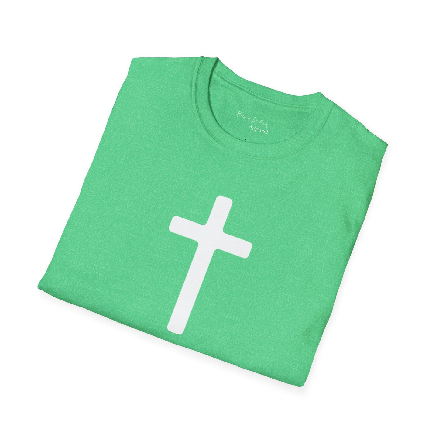 Kingdom Club Unisex Softstyle Cross T-Shirt with Cross & 'Jesus Has My Back' Design