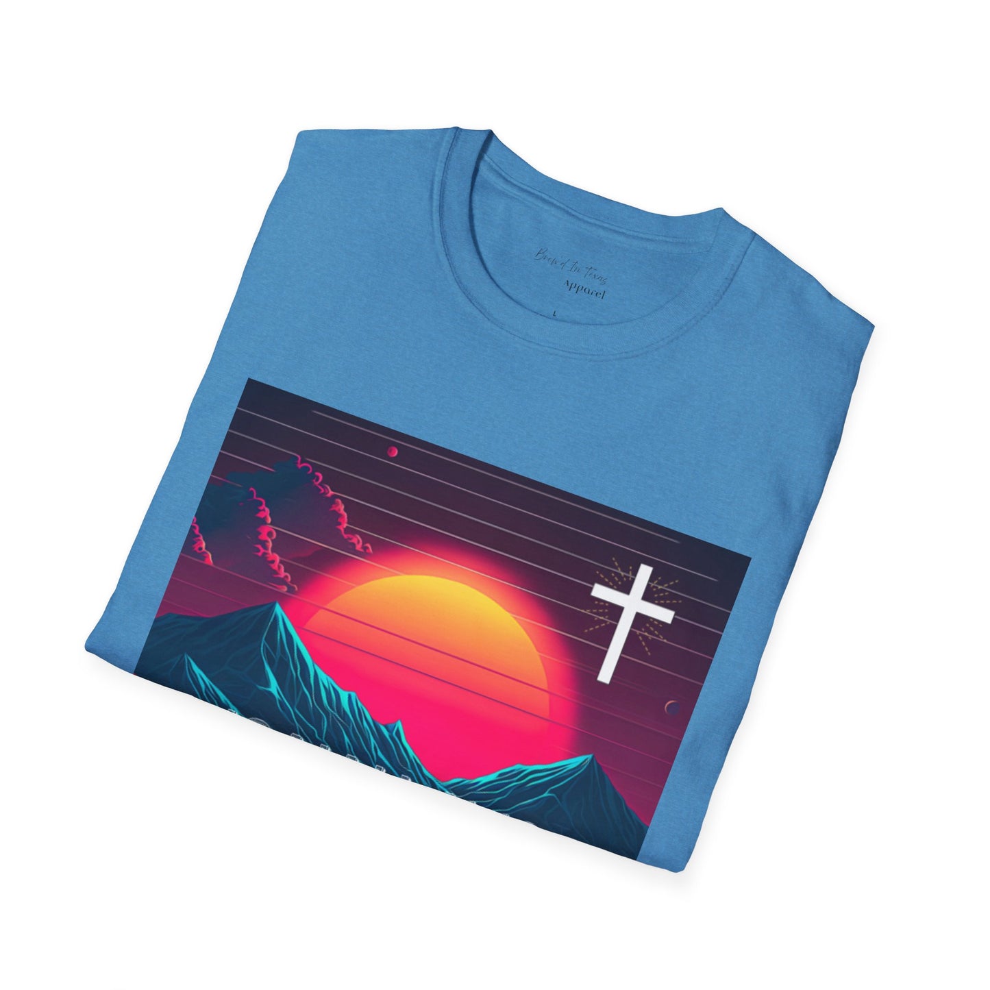 Kingdom Club Isaiah 41:10 Unisex Softstyle T-Shirt - Vibrant Mountain Design