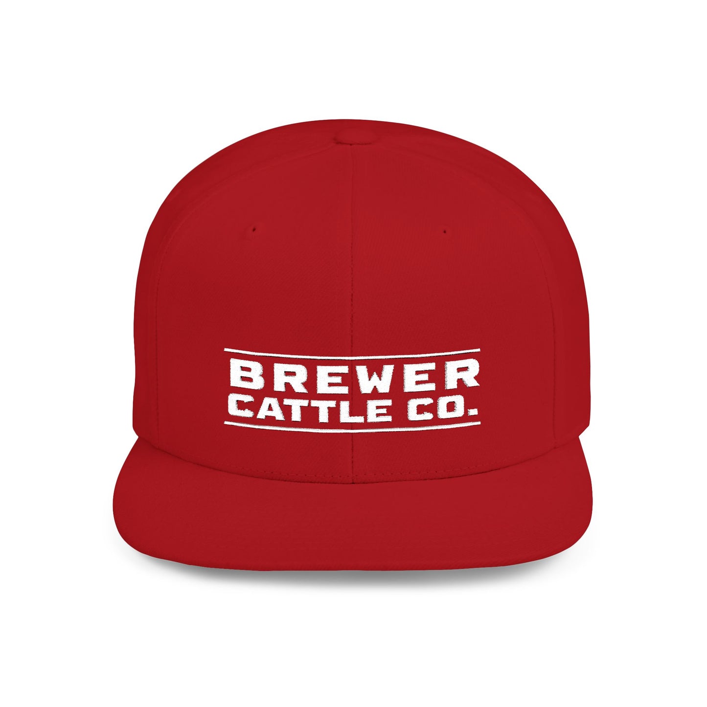 Brew'd In Texas Brewer Cattle Co. Flat Bill Snapback Hat