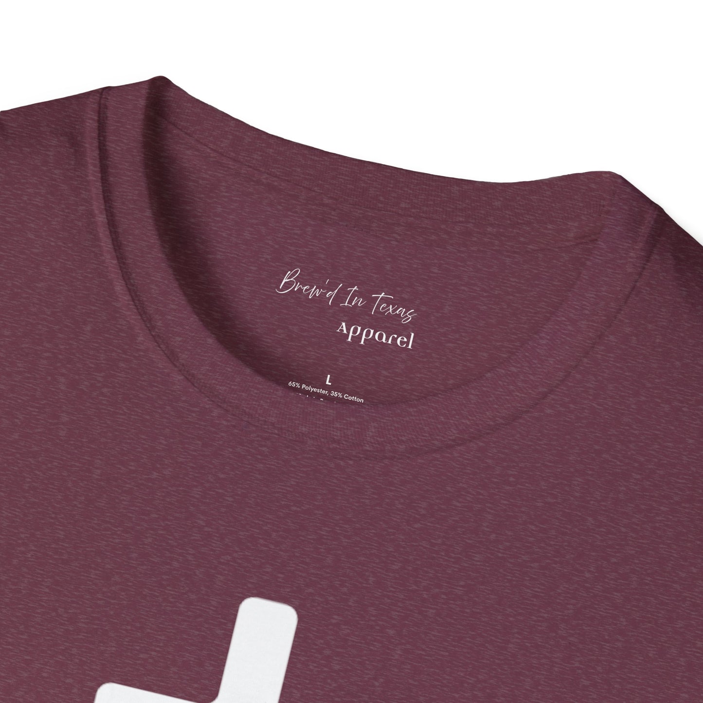 Kingdom Club Unisex Softstyle Cross T-Shirt with Cross & 'Jesus Has My Back' Design