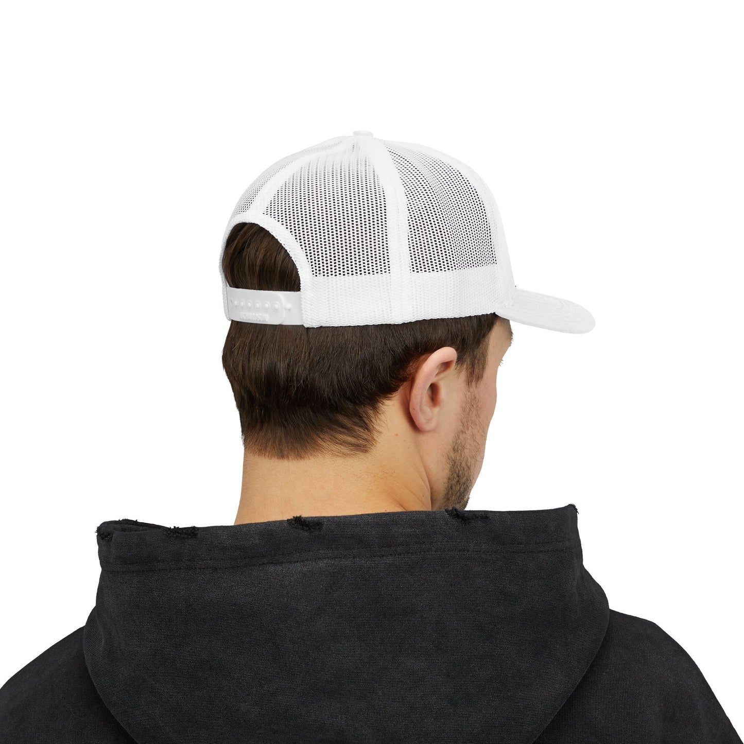 Rodeo Snapback Trucker Cap with Bull Riding Design