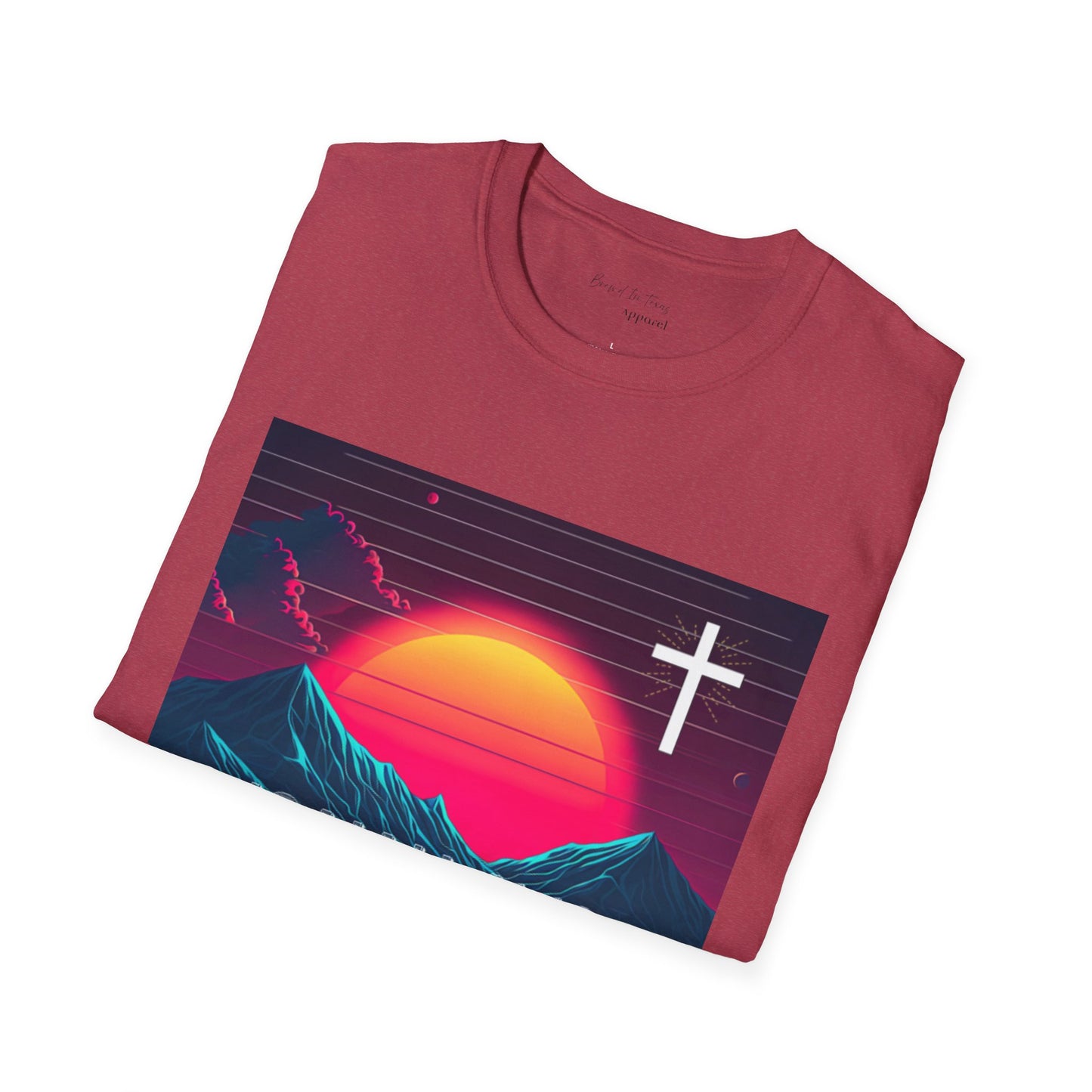 Kingdom Club Isaiah 41:10 Unisex Softstyle T-Shirt - Vibrant Mountain Design