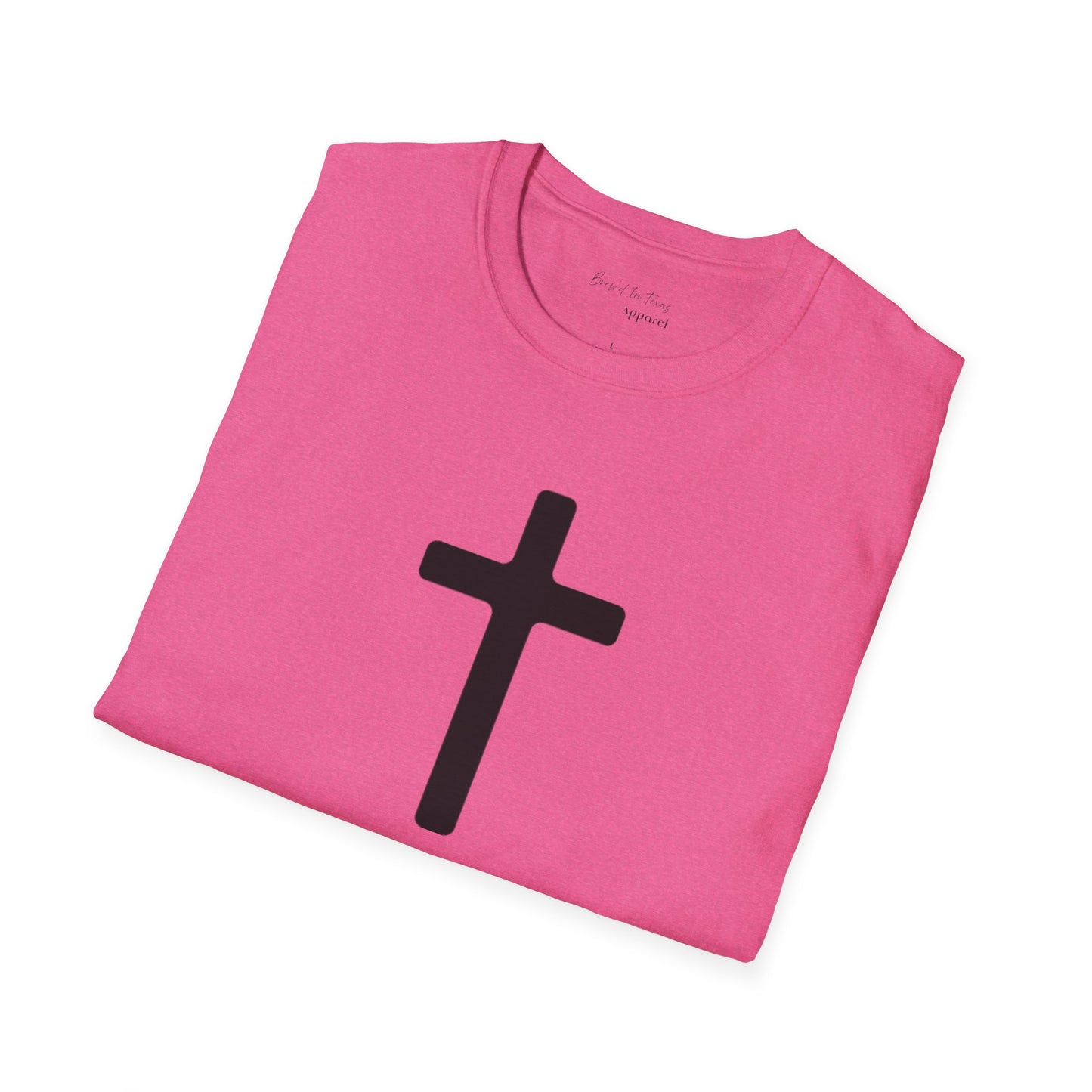 Kingdom Club Unisex Softstyle Cross T-Shirt with Cross & 'Jesus Has My Back' Design