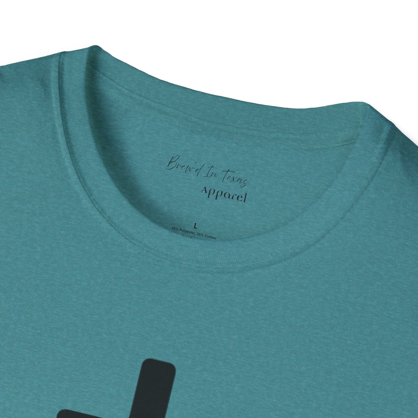 Kingdom Club Unisex Softstyle Cross T-Shirt with Cross & 'Jesus Has My Back' Design