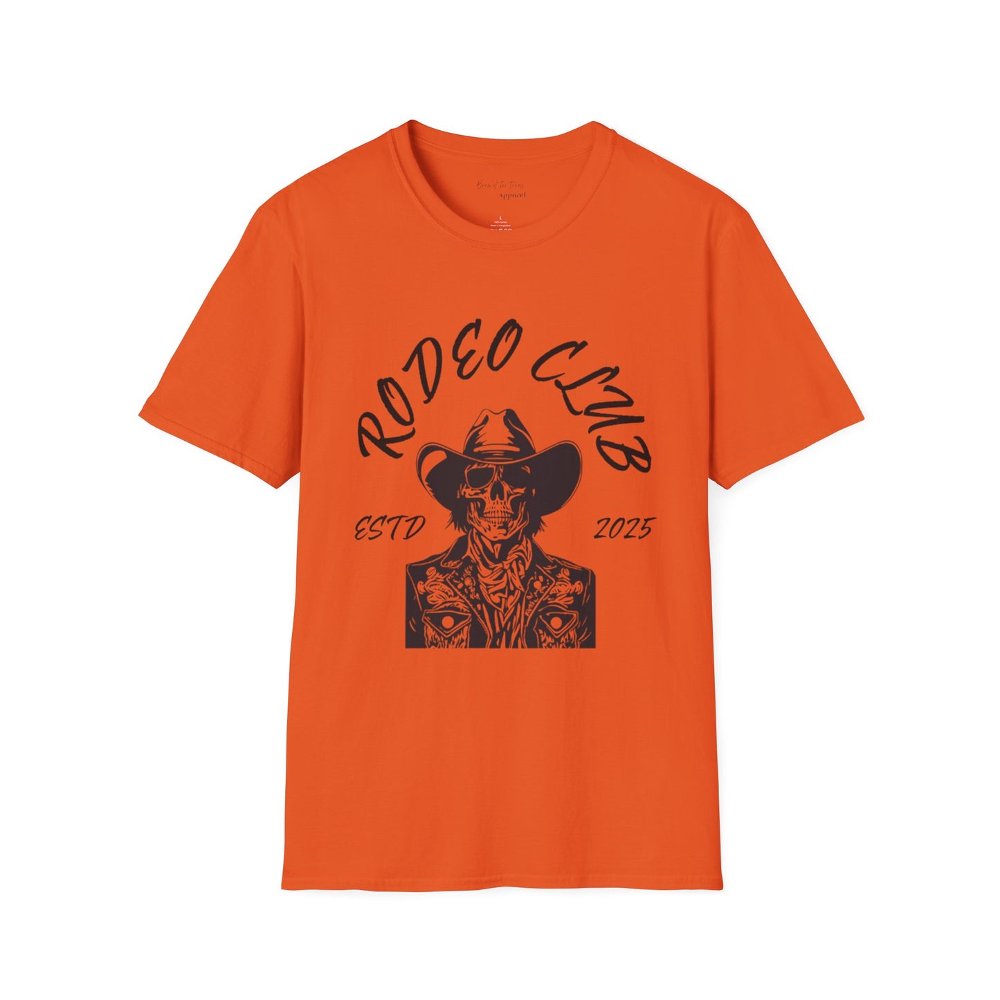 Rodeo Club Skull Graphic Unisex Softstyle T-Shirt