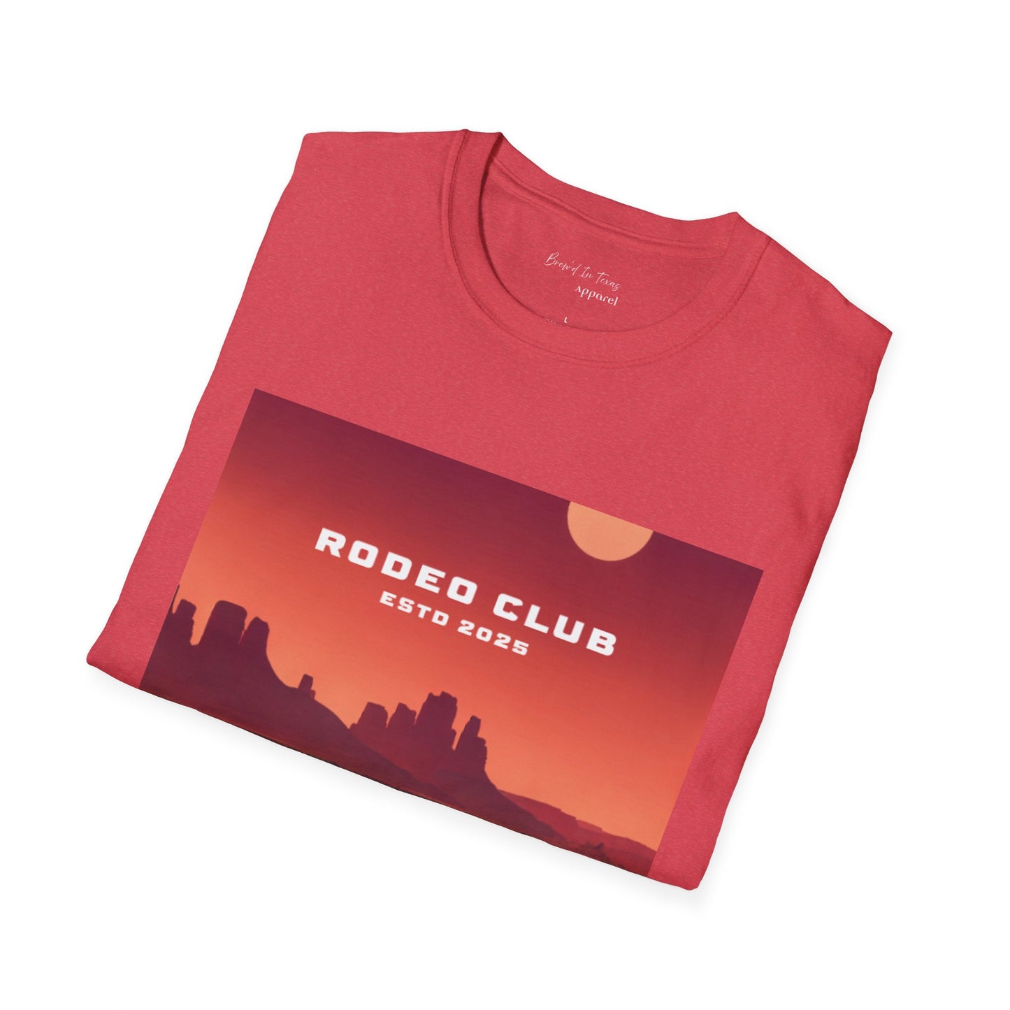 Rodeo Club Unisex Softstyle Vintage Sunset T-Shirt