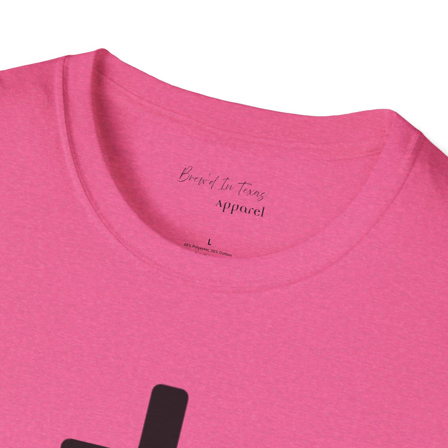 Kingdom Club Unisex Softstyle Cross T-Shirt with Cross & 'Jesus Has My Back' Design