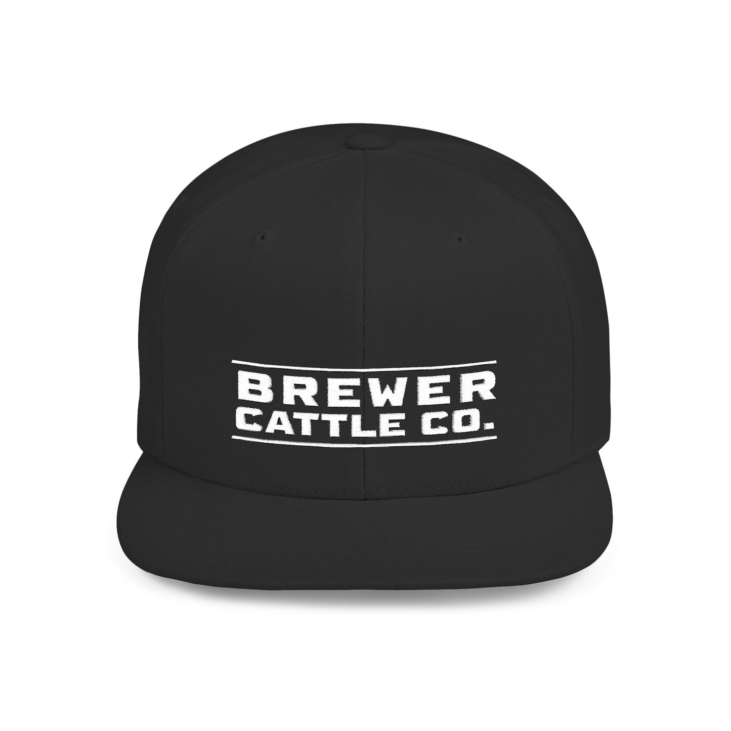 Brew'd In Texas Brewer Cattle Co. Flat Bill Snapback Hat