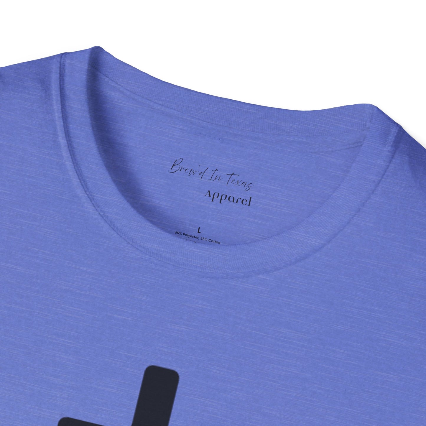 Kingdom Club Unisex Softstyle Cross T-Shirt with Cross & 'Jesus Has My Back' Design
