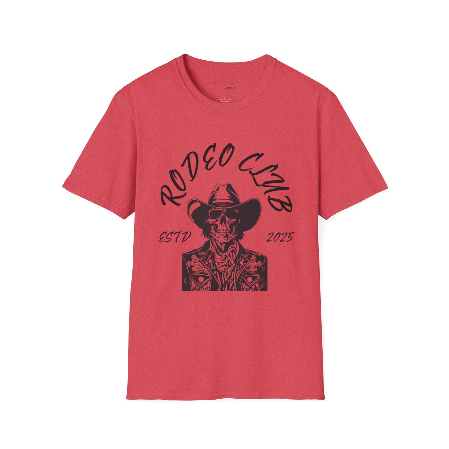 Rodeo Club Skull Graphic Unisex Softstyle T-Shirt