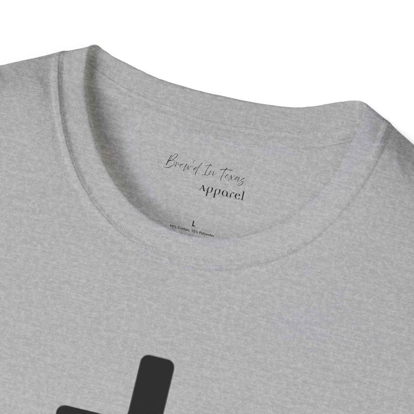 Kingdom Club Unisex Softstyle Cross T-Shirt with Cross & 'Jesus Has My Back' Design
